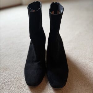 J. Crew Black Suede Ankle Boots